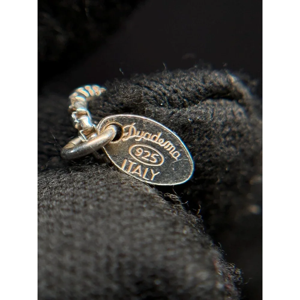 Vintage Dyadema 925 Sterling Silver Heart Bolo Slider Bracelet